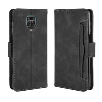 Capa FOXDOCK Protetora para Xiaomi Redmi Note 9 Pro/9S | Suporte e Flip de couro PU | À Prova de Choque | Preto - 1