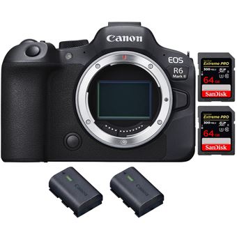 Canon EOS R6 Mark II ( R6II ) + 2 SanDisk 64GB Extreme PRO UHS-II 300 MB/s + 2 Canon LP-E6NH + PDF 20 Técnicas para Melhorar as suas Fotografias - 1