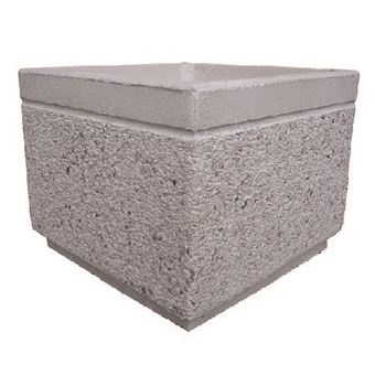 Vaso ARTICIMENTOS | em betão e marmorite | 35x35x30cm - 1