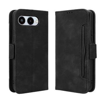 Capa FOXDOCK Protetora para T-Mobile T Phone 3/Telekom T Phone 3 | Suporte e Flip de couro PU | À Prova de Choque | Preto - 1