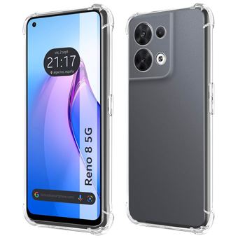 Capa Tumundosmartphone de silicone anti-choque transparente para Oppo Reno 8 5G - 1