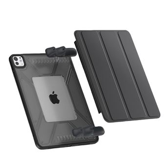 Capa Luckybutterfly para Ipad Air4 Air5 10.9" | Jogo com Fivela | Preto | com Película de Vidro Temperado - 1