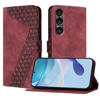 Capa FOXDOCK para Sony Xperia 1 VII com Fecho Magnético | Resistente a Impactos e Quedas | Compartimentos para Cartões | Castanho - 1