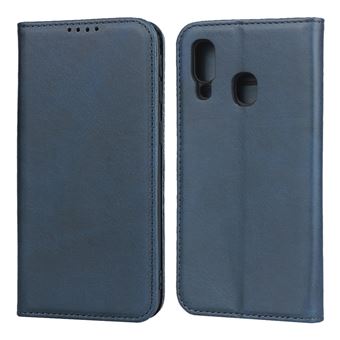 Capa Magunivers PU Absorvido Automaticamente com Apoio Azul para Samsung Galaxy A40
