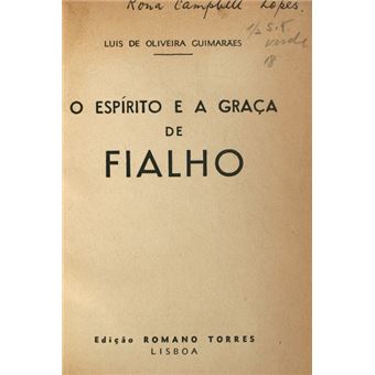 O espírito e a graça de fialho. - 1