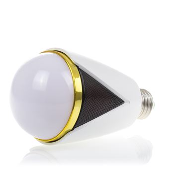 Coluna Bluetooth DAM | Design de Lâmpada + iluminação LED E27 - Branco - 1