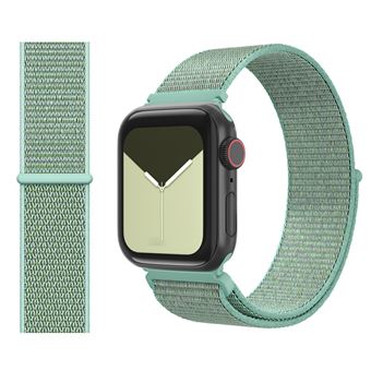 Bracelete de Nylon HSMY Simples para Apple Watch Series 6/ SE/ 5/ 4 | 44 mm - Verde Claro - 1