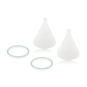 Acessório de Banho para Bebé Miniland Baby caps and rings nasal care | Branco - 1