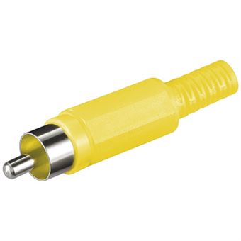 Conector Goobay RCA plug | Amarelo - 1