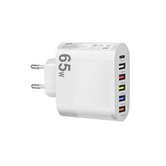 Carregador de Parede Orysin | 6 Portas | USB | PD | 65W | Carregamento Rápido 3.1A - 1