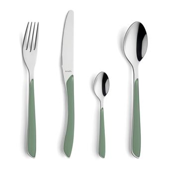 Conjunto de talheres Amefa Eclat | 24 peças | verde-claro - 1