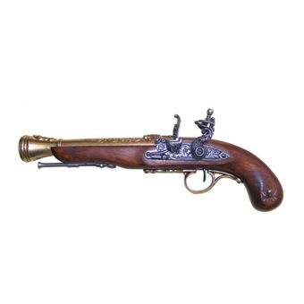 Réplica de Arma Denix Pirata de faísca do século XVIII de 37 cm de madeira e metal - 1