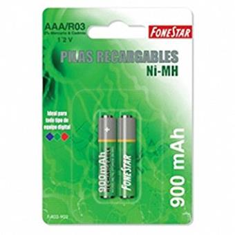Fonestar - Pack 2 pilhas AAA recarregáveis - 1