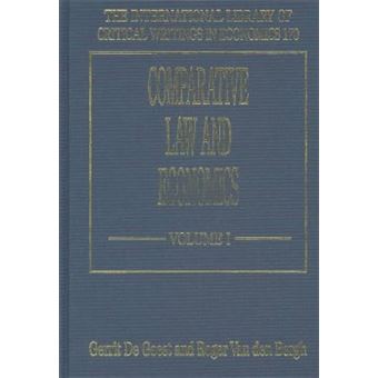 Comparative Law And Economics The International Library Of Critical Writings In Economics Series - 1