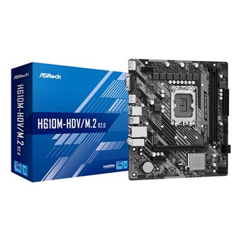 Motherboard Asrock H610M-HDV/M.2 R2.0 | Cinzento, Prateado - 1