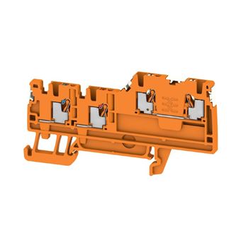 Blocos de Terminais de Duplo Nível Weidmüller AIO21 1.5 SI DL OR | Laranja - 1