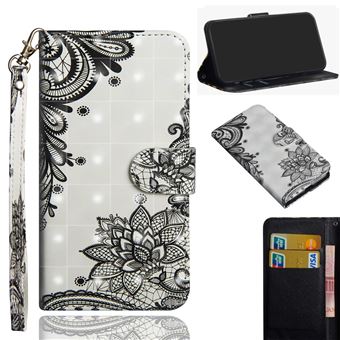 Capa Magunivers | TPU impressão de decoração de ponto de luz com alça flores de renda para Xiaomi Mi CC9 Pro/Mi Note 10/Mi Note 10 Pro