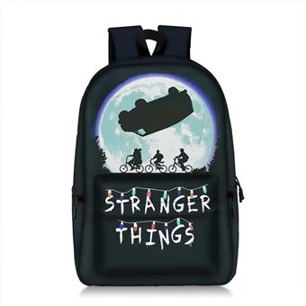 Mochila Escolar DreamWorks | Stanger Things | 28 x 14 x 47 cm | Preto 1141 - 1