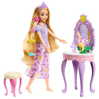 Boneca PRINCESAS DISNEY HLX28 - Rapunzel e o seu tocador - 1