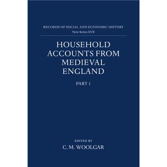 Household Accounts from Medieval England - Hardback - 1992 - 1
