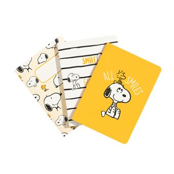 Conjunto de Cadernos A6 Erik Editores All Smiles-Snoopy - 1
