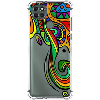 Capa Tumundosmartphone de silicone anti-choque para Motorola Moto G9 Power design com desenhos coloridos - 1