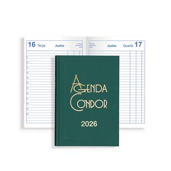 Agenda Diária A5 2026 Firmo Condor Verde - 1