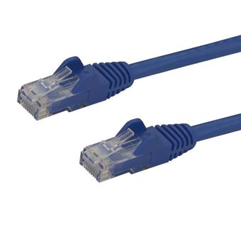 Cabo de Rede StarTech.com Cabo de ligação Cat6 com conectores RJ45 snagless - 3 m, azul | Azul - 1