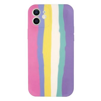 Capa Proteção Traseira Silicone G4M Rainbow para iPhone 12 - 1