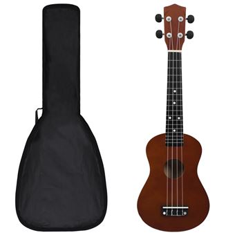 Conjunto ukulele soprano vidaXL | infantil com saco madeira clara 23 - 1