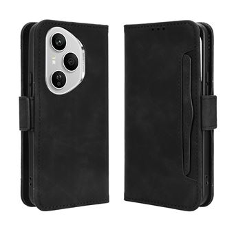 Capa FOXDOCK Protetora para Honor 400 Pro | Suporte e Flip de couro PU | À Prova de Choque | Preto - 1