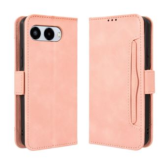 Capa FOXDOCK Protetora para T-Mobile T Phone 3/Telekom T Phone 3 | Suporte e Flip de couro PU | À Prova de Choque | Rosa - 1