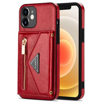 Capa Pu magunivers N.Bekus Anti-Riscos com Muleta e Tanga Vermelho para Iphone 12 Mini 5.4'' - 1