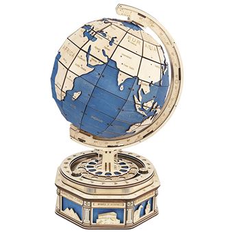 Quebra-cabeça 3D Robotime Modelo De Madeira Curioso Descoberta | Globo ST002 - 1