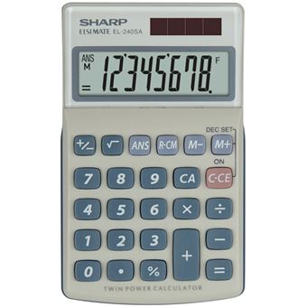 Sharp EL-240SA calculadora Bolso Calculadora básica Azul, Cinzento - 1