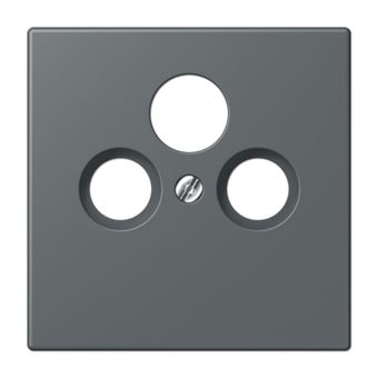 Placa de Parede e Cobertura de Interruptor JUNG LC 990 SAT 202 | Cinzento - 1