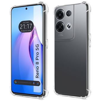 Capa Tumundosmartphone de silicone anti-choque transparente para Oppo Reno 8 Pro 5G - 1