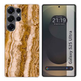 Capa TUMUNDOSMARTPHONE de silicone para Samsung Galaxy S25 Ultra 5G Design de mármore 10 desenhos - 1