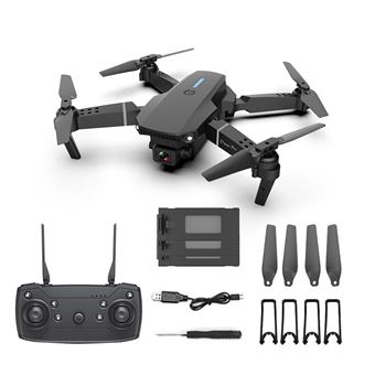 Mini Drone SZSMART E88 com 2 câmaras | HD | 720P | 15MIN | Max 3.7V | 1800mAh | 3 Baterias | preto - 1