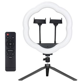 Ring Linght Rbg Led Lc-318Rgb para 2 Telemóveis | Flor - Preto - 1