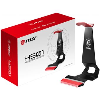 Suporte para Auscultadores MSI HS01 HEADSET STAND | Vermelho - 1