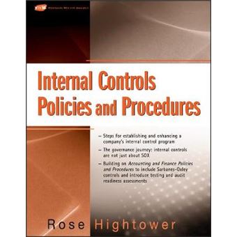 Internal Controls, Policies And Procedures - 1