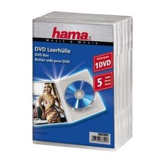 Hama DVD-Leerhülle 5, Transparent - 1