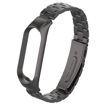 Bracelete de Aço Inoxidável HSMY Magnética para Xiaomi Mi Band 4/ 3 - Preto - 1