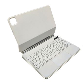 Teclado para Ipad 10th Bluetooth SZSMART JPT14  | 10.9'' | com capa magnética | versão EN |  branco - 1