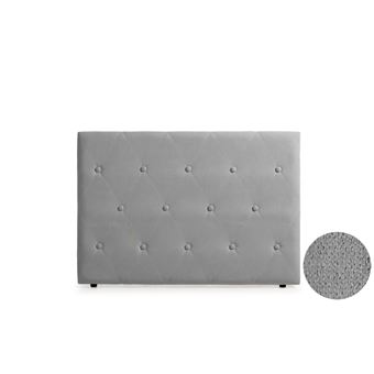 Cabeceira Estofada Moonia Venice Aqualine | 170 X 115 X 12 cm | Cinza Claro - 1