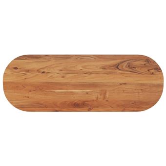 Tampo de mesa vidaXL | oval 110x40x3,8 cm | madeira de acácia maciça - 1