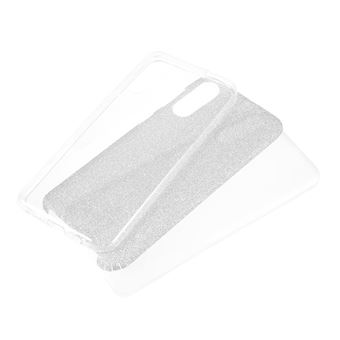 Capa TPU combinação de papel flash transparente para Samsung Galaxy A50