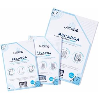 Recarga para Caderno Ingeniox 66105005 | A5 | Pautado | 50 Folhas - 1