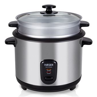 Panela de Arroz Haeger RC-18L.001A | Aço inoxidável - 1